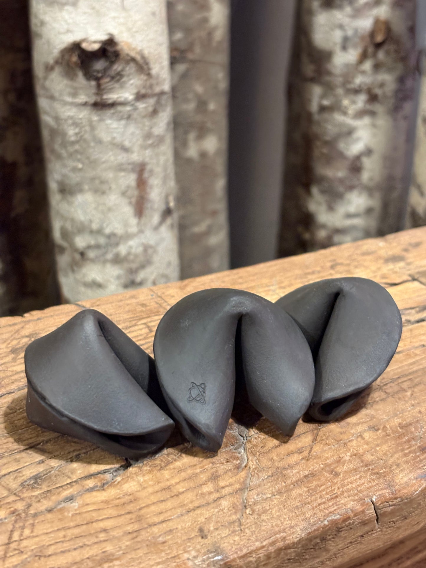 Black Ceramic Fortune Cookie