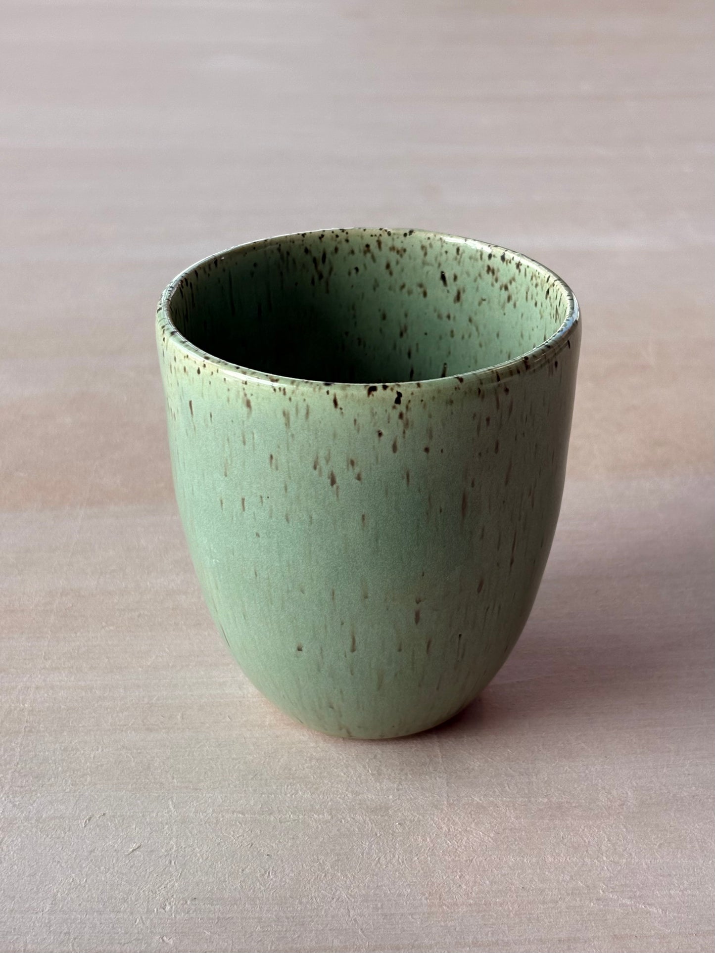 Small Cup in Speckled Jade - 10 oz