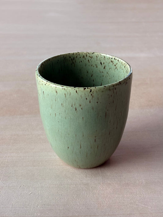 Small Cup in Speckled Jade - 10 oz