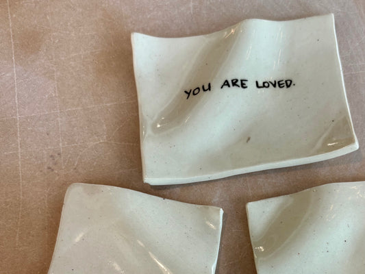 Ceramic Handwritten Note